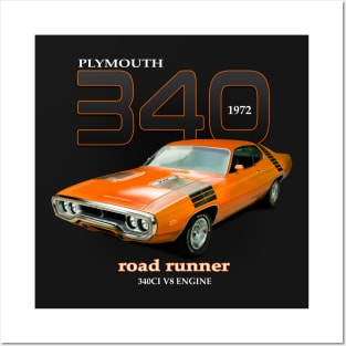 Plymouth Road Runner 1972 Posters and Art